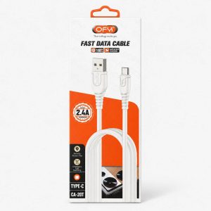 کابل شارژ OFY 2.4A USB-C فست شارژ و انتقال دیتا