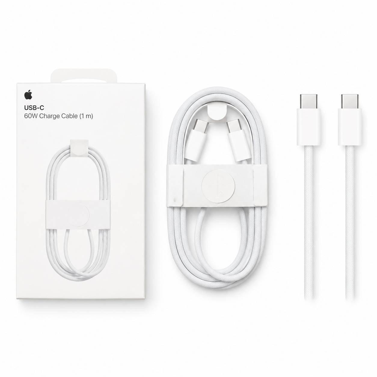 کابل شارژ اپل 60 وات USB-C به USB-C یک متری